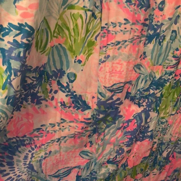 Lilly Pulitzer Blue and Pink Maxi Dress - Picture 6 of 10